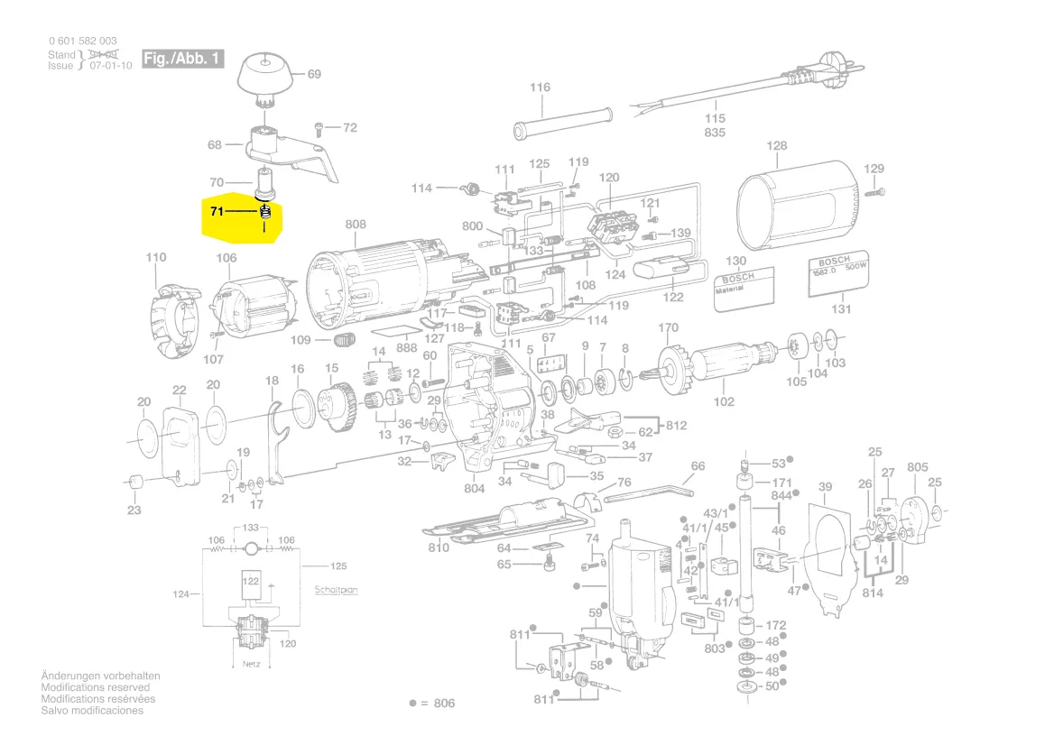 ressort poignée réf. 2 604 616 001 BOSCH